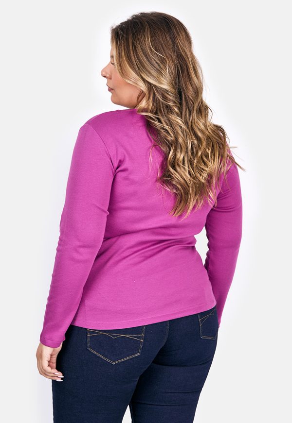 BAG-H2030_2 Bagoraz Cotton Pink Long Sleeve T-shirt