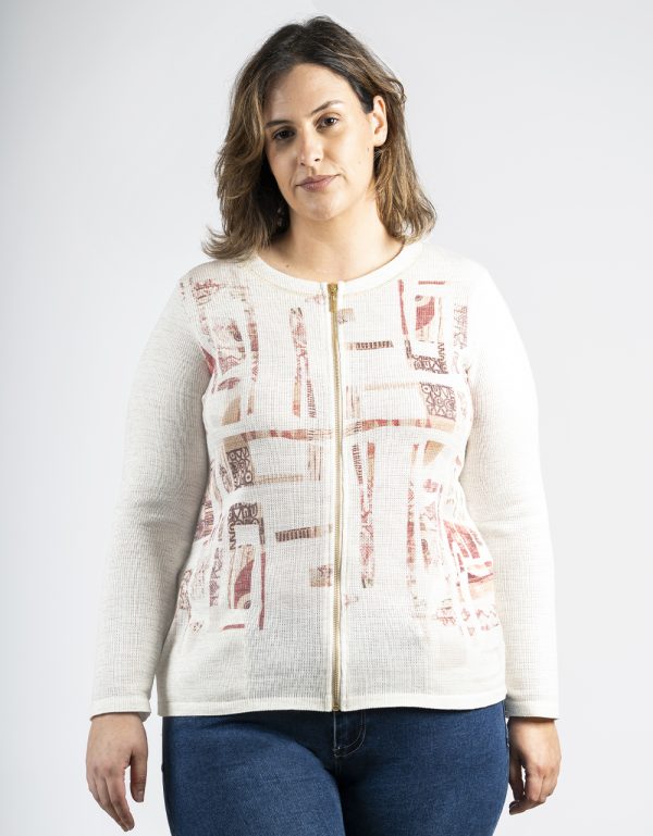 BAG-J1061-Bagoraz Round Neck Zipped Jacket