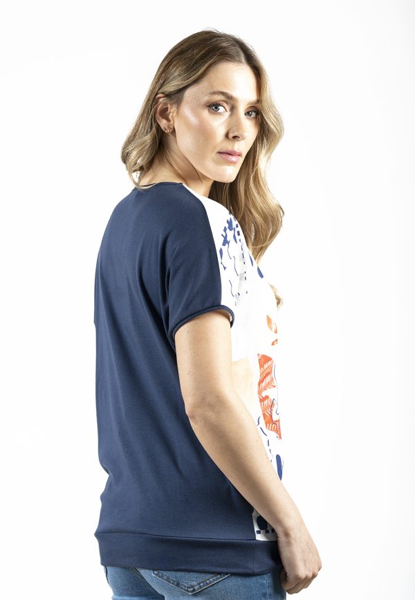 KA-I1002-COSTA Kalisson V Neck Dropped Sleeves T-Shirt