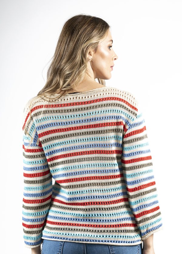 KL 3516 COSTA KL-3516-COSTA Kalisson Multicolor Cotton Knitted T-Shirt