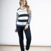 KA-I1022-1Kalisson Blue and White Stripped T-Shirt