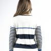 KA-I1022-COSTA Kalisson Blue and White Stripped T-Shirt