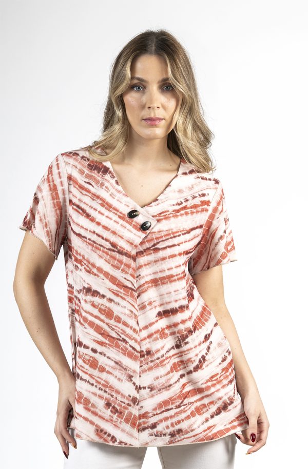 KA-I1047 Kalisson Blouse in Rose