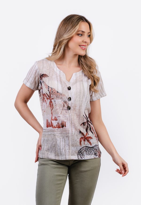 KL 3532-1 KL-l3532-1 Kalisson T-Shirt Decorative Bottons