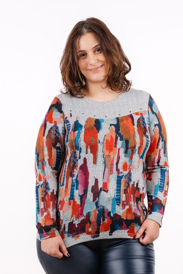 BAG-L-2057 Bagoraz Multicolor Round Neck T-shirt