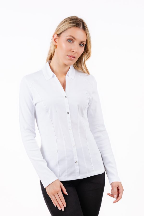 KA K 2016 Kalisson White Long Sleeve Blouse