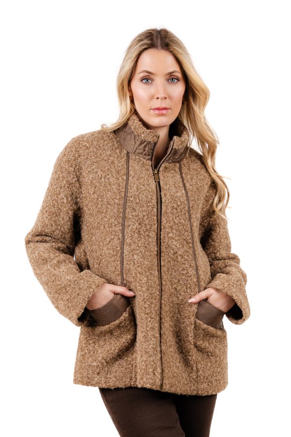 KA K 2019 KA K 2019 Kalisson Camel Zipped Jacket