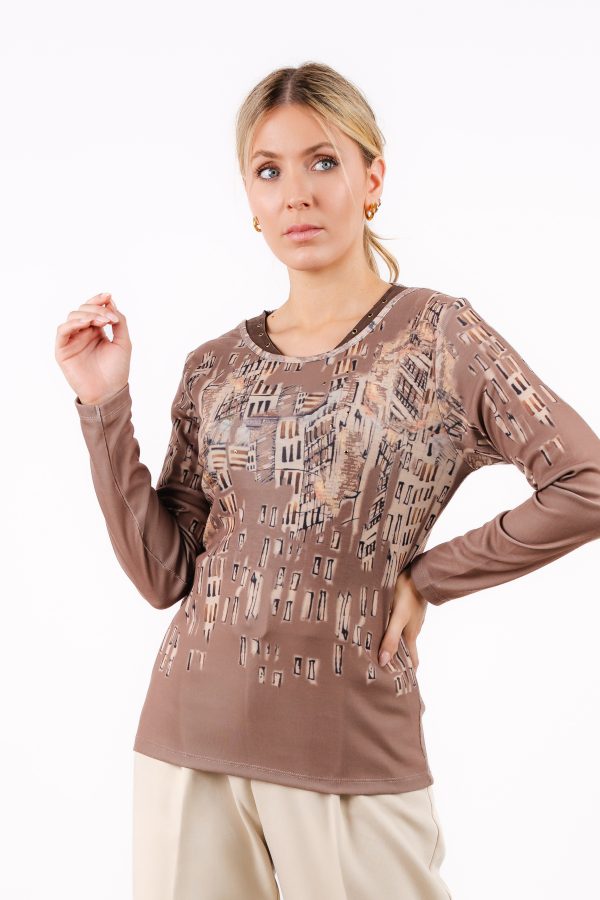 KA K 2025 Kalisson Taupe Round Neck T-shirt