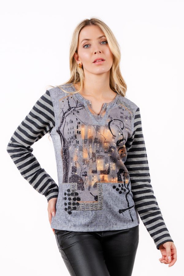 KA K 2031 Kalisson Blue Long Sleeves T-shirt