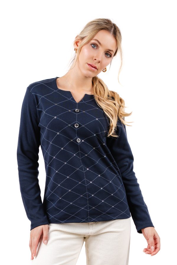 KL 3604 Kalisson Marine Squared Neck T-shirt