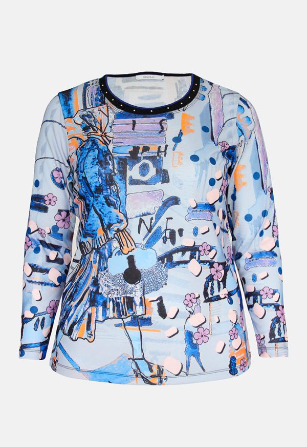 BAG 113 122 Bagoraz Cotton Blue Jeans T Shirt