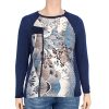 BAG 17I546Bagoraz Blue Round Neck T Shirt