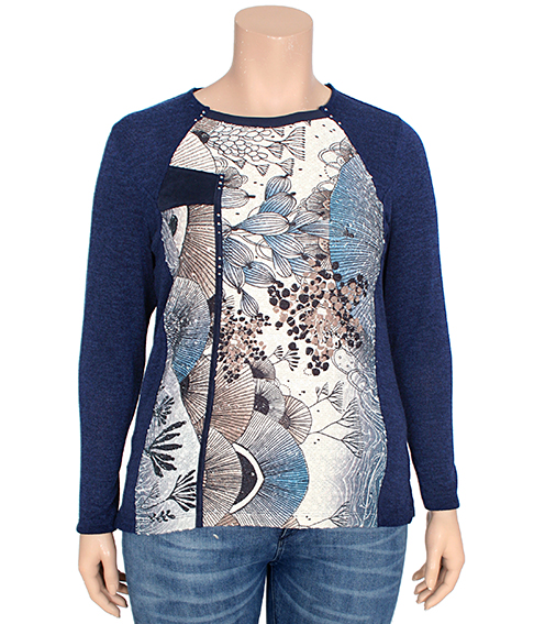 BAG 17I546Bagoraz Blue Round Neck T Shirt