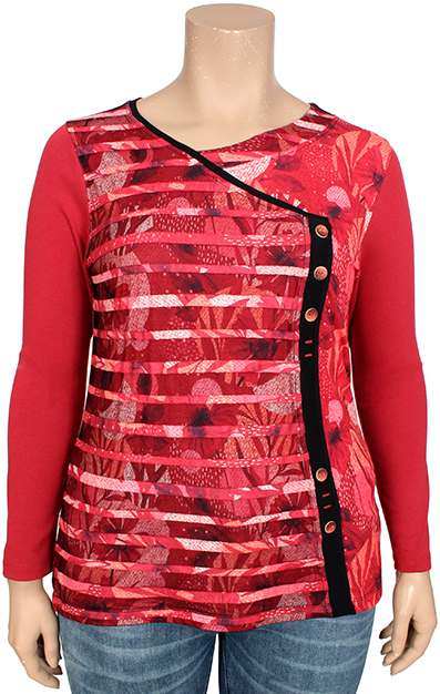 BAG 20i525Bagoraz Red V Neck T-Shirt