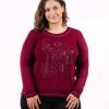 BAG L2058 Bagoraz Bordeaux Long Sleeves T Shirt