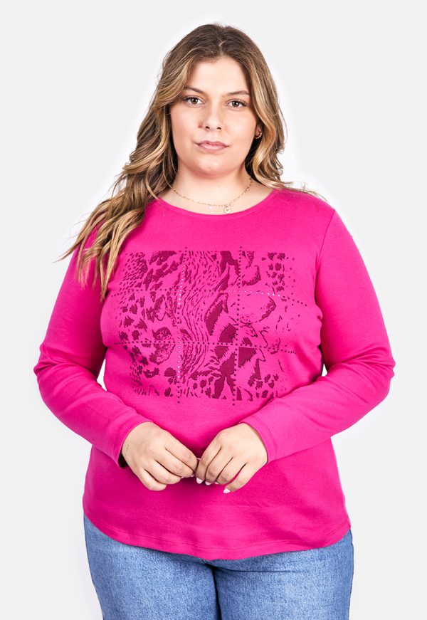 BL 4702_1Bagoraz Fushia Cotton T-Shirt