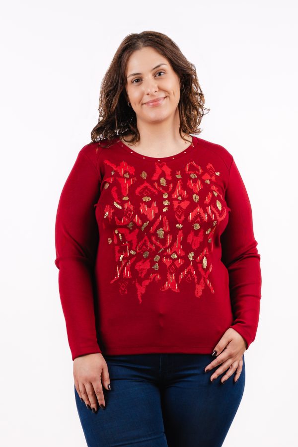 BL 4904 Bagoraz Merlot Round Neck T-Shirt