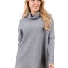 DI 4264-CINZAKalisson Gris Turtleneck Sweater