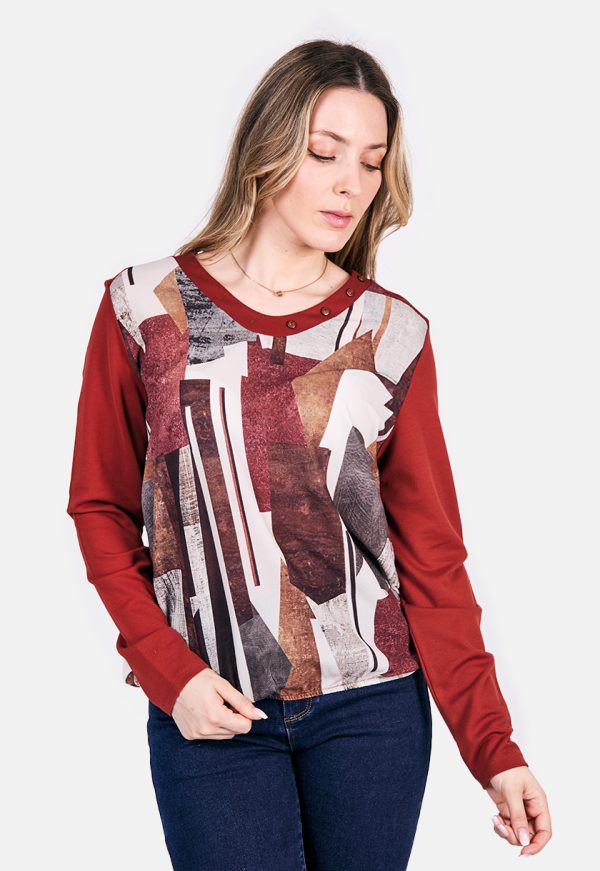 KA G2059_1Kalisson Brick Long Sleeves T-shirt