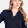 KA G2065_3 Kalisson Black Polo Neck T-shirt