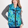 KL 3202_1 Kalisson Multicolor Zip-Up Sleeveless Jacket
