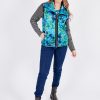 KL 3202_1 Kalisson Multicolor Zip-Up Sleeveless Jacket
