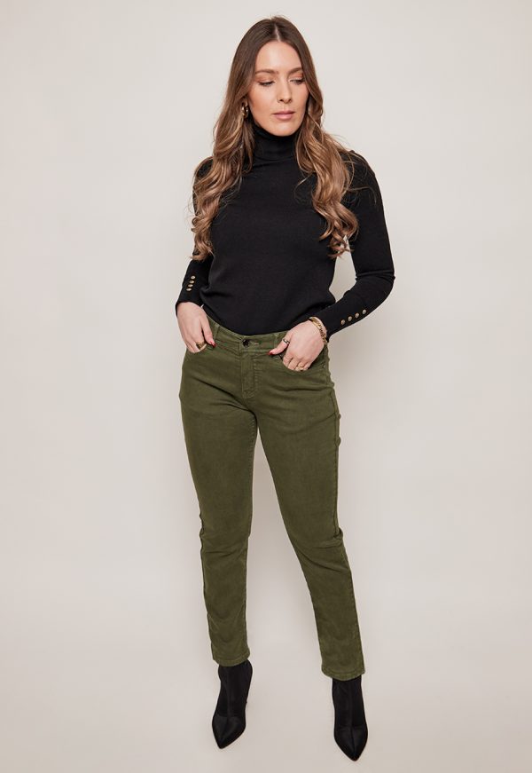 TIS-617-OLIV Kalisson Pants Canvas in Olive