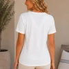KAV26102-02-back Kalisson white floral cotton top with V-neck detail