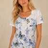 Kalisson butterfly print cotton top
