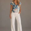 KAV26119-03-full-body Kalisson Abstract Print V-Neck Top