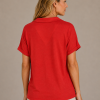 KAV26198-M12-back KAV26198-M12-back Kalisson Red Linen Blend Top