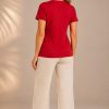 KAV26200-M12-back KAV26200-M12-back Kalisson Red Cotton Top