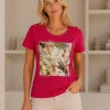 KAV26201-front KAV26201-front Kalisson Floral Print T-Shirt Red