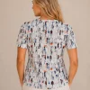 Kalisson geometric print top