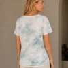 KAV2665-02-back-xxl Kalisson Floral Print V-Neck T-Shirt