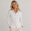 KAV2674-01-front-upperbody Kalisson White Fitted Cotton Shirt