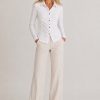 KAV2674-03-full-body Kalisson White Fitted Cotton Shirt