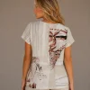KAV2681-02-back-upperbody Kalisson Safari Print Short Sleeve Top