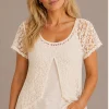 Kav26100-01-front Kalisson Crochet Layer Top Ivory