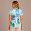 Kav26108-02-back Kalisson Abstract Print Cotton Top