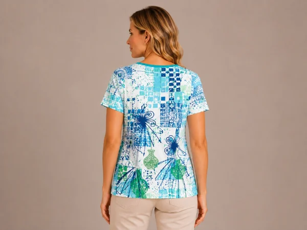 Kav26108-02-back Kalisson Abstract Print Cotton Top