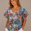 Kav26118-01-front Kav26118-01-front Kalisson Abstract Print Cotton Top
