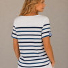 Kav26125-02-back-34 Kalisson Navy Stripe Cotton Top