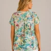 Kav26159-02-back Kalisson multicolour abstract cotton V-neck top