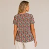Kav26206-03-back Kalisson floral viscose V-neck top