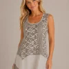 Kav2633-01-front Kalisson Taupe Linen Blend Dress
