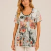 Kav2635-01-upperbody-front Kalisson grey abstract print cotton top