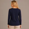 Kav2661-02-back Kalisson Navy Graphic Cotton Top