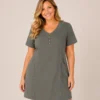 BAGV2607-01 Bagoraz plus size linen cotton dress khaki