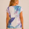 KAV26153-02-back Kalisson abstract print cotton T-shirt in multicolour design.